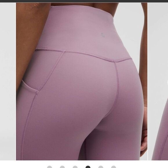 NWT New LULULEMON HR High Rise Align Pant 25” Pockets LVLX Lavender Lux 0 - Picture 4 of 7